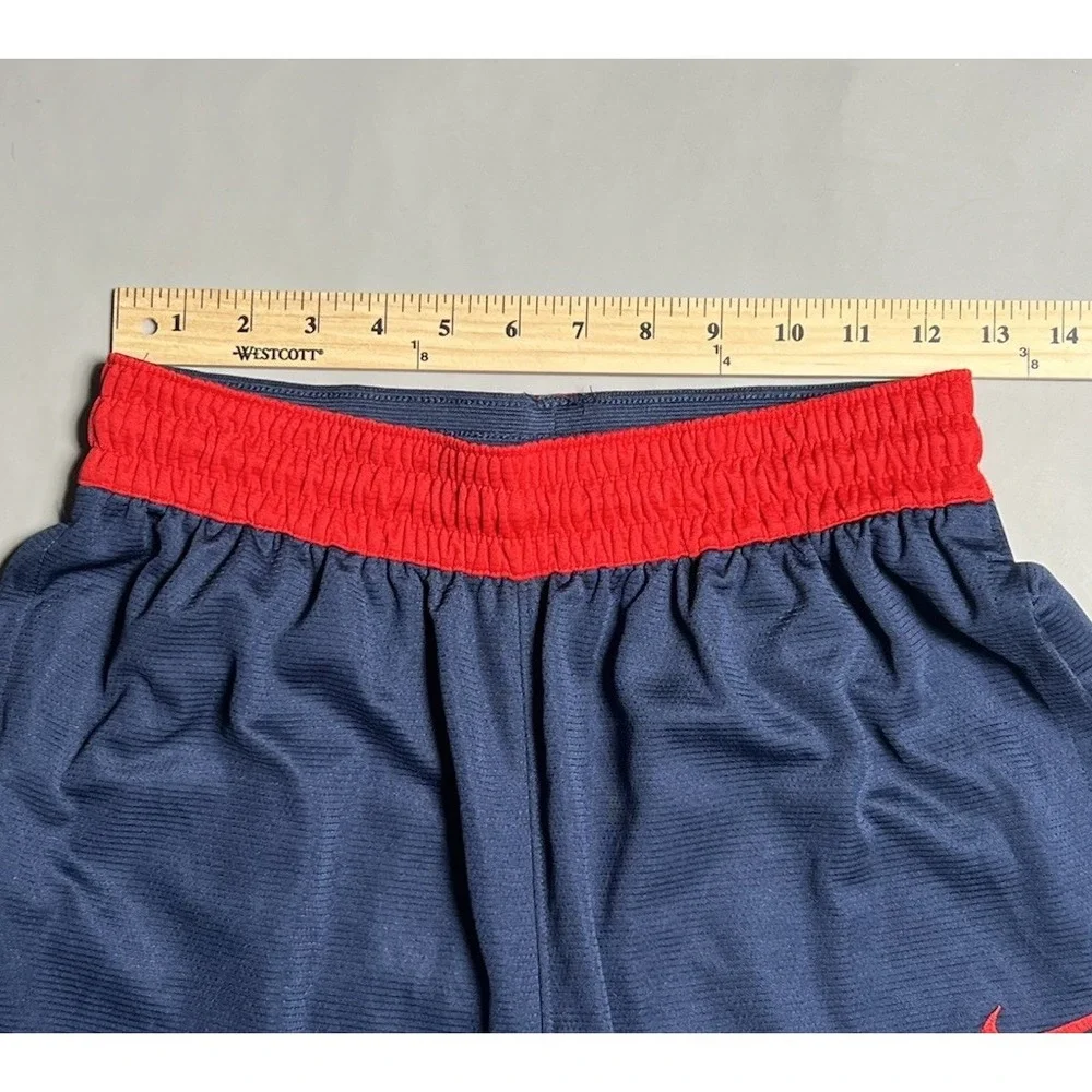 Nike Dri-FIT Men's Athletic Shorts Drawstring Elastic Waist S Blue Red White